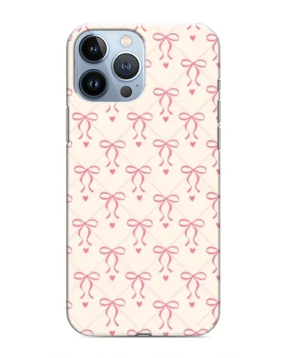 Чехол для iPhone 13 Pro с картинкой «Розовые бантики Coquette» Чехол для iPhone 13 Pro с картинкой «Розовые бантики Coquette»