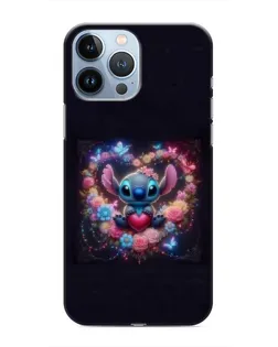 Чехол для iPhone 13 Pro с картинкой «Stitch в цветах» Чехол для iPhone 13 Pro с картинкой «Stitch в цветах»