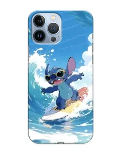 Чехол для iPhone 13 Pro с картинкой «Стич на волне» Чехол для iPhone 13 Pro с картинкой «Стич на волне»