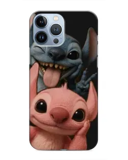 Чохол для iPhone 13 Pro з картинкою «Стіч та Ангел»
