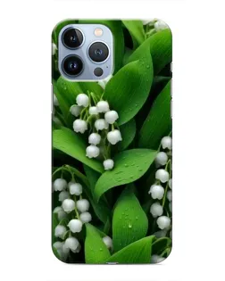 Чехол для iPhone 13 Pro с картинкой «Ландыши в зелени»