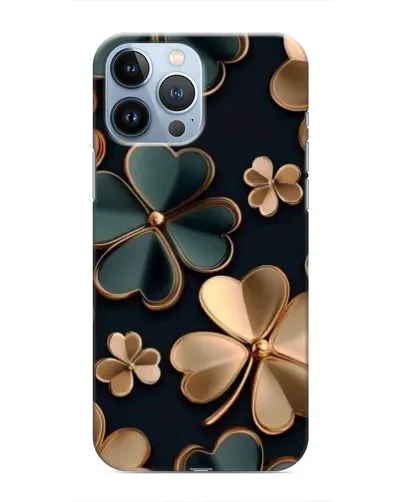 Чехол для iPhone 13 Pro с картинкой «Клевер в золоте» Чехол для iPhone 13 Pro с картинкой «Клевер в золоте»
