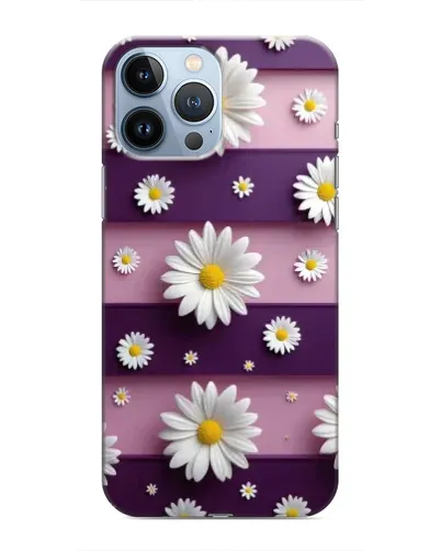 Чехол для iPhone 13 Pro с картинкой «Ромашки на фиолетовом» Чехол для iPhone 13 Pro с картинкой «Ромашки на фиолетовом»