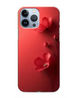 Чехол для iPhone 13 Pro с картинкой «Маковые соцветия»