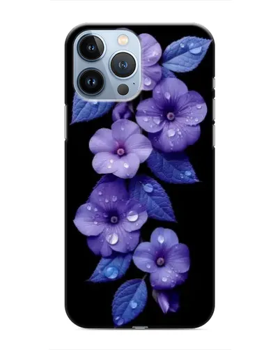 Чехол для iPhone 13 Pro с картинкой «Фиолетовые цветы с росою» Чехол для iPhone 13 Pro с картинкой «Фиолетовые цветы с росою»
