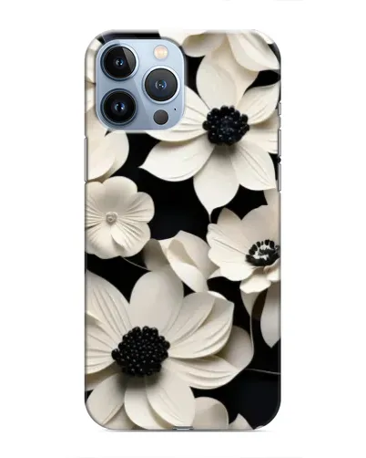 Чехол для iPhone 13 Pro с картинкой «Объемные белые цветы» Чехол для iPhone 13 Pro с картинкой «Объемные белые цветы»