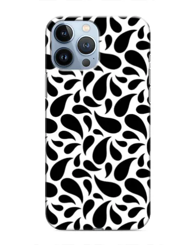 Чехол для iPhone 13 Pro с картинкой «Контрастные черные капли» Чехол для iPhone 13 Pro с картинкой «Контрастные черные капли»