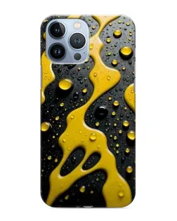Чехол для iPhone 13 Pro с картинкой «Жидкое желтое золото»