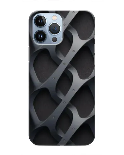 Чехол для iPhone 13 Pro с картинкой «Объемное серое плетение» Чехол для iPhone 13 Pro с картинкой «Объемное серое плетение»