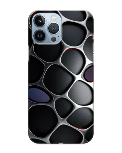Чехол для iPhone 13 Pro с картинкой «Объемная темная решетка» Чехол для iPhone 13 Pro с картинкой «Объемная темная решетка»