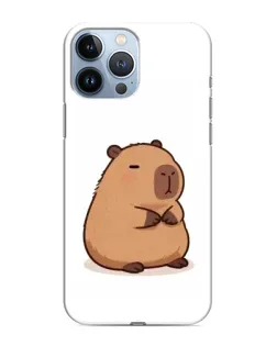 Чехол для iPhone 13 Pro с картинкой «Толстенькая капибара»