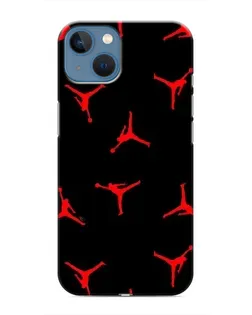 Чохол для iPhone 13 з картинкою «Jordan Red Pattern»