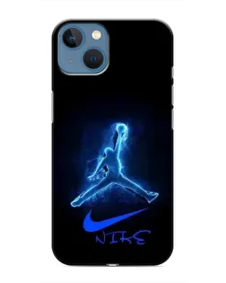 Чохол для iPhone 13 з картинкою «Jordan Neon Blue»