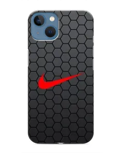 Чохол для iPhone 13 з картинкою «Nike — карбонова сітка»