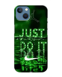 Чохол для iPhone 13 з картинкою «Зелений неоновий Nike»