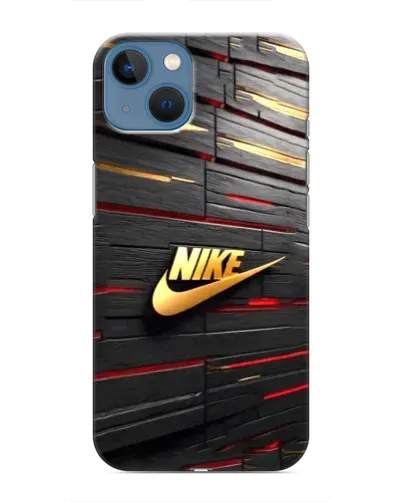Чохол для iPhone 13 з картинкою «Золотий Nike на металі» Чохол для iPhone 13 з картинкою «Золотий Nike на металі»