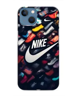 Чохол для iPhone 13 з картинкою «Колекція кросівок Nike»