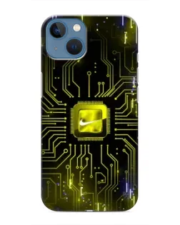 Чохол для iPhone 13 з картинкою «Nike — золота іскра»