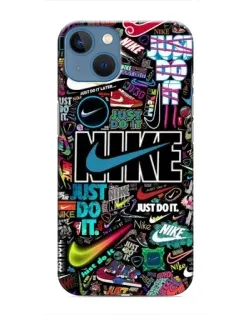 Чехол для iPhone 13 с картинкой «Яркий коллаж Nike»