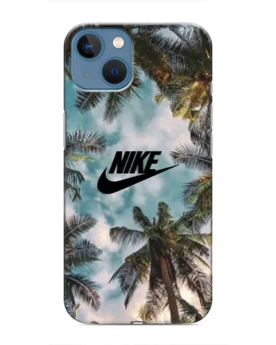 Чехол для iPhone 13 с картинкой «Тропический принт Nike» Чехол для iPhone 13 с картинкой «Тропический принт Nike»