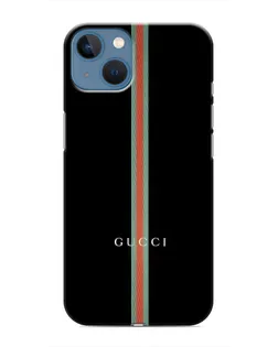 Чехол для iPhone 13 с картинкой «Gucci — строгая линия»