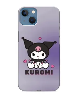 Чохол для iPhone 13 з картинкою «Kuromi — фіолетовий арт»