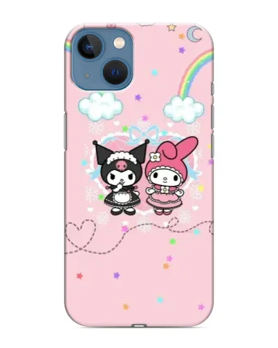 Чохол для iPhone 13 з картинкою «My Melody та Kuromi» Чохол для iPhone 13 з картинкою «My Melody та Kuromi»