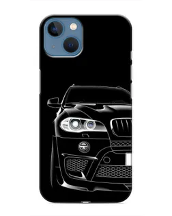 Чохол для iPhone 13 з картинкою «Темний силует BMW»