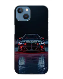 Чохол для iPhone 13 з картинкою «BMW на мокрій дорозі»