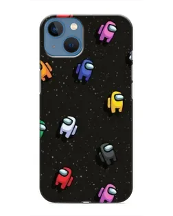 Чохол для iPhone 13 з картинкою «Космічний патерн Among Us»