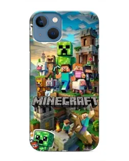 Чохол для iPhone 13 з картинкою «Замок Minecraft»