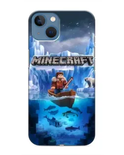 Чохол для iPhone 13 з картинкою «Minecraft льодянийсвіт»