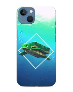 Чохол для iPhone 13 з картинкою «Черепаха Minecraft»