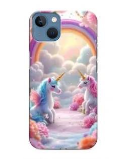 Чохол для iPhone 13 з картинкою «Веселка і єдинороги» Чохол для iPhone 13 з картинкою «Веселка і єдинороги»
