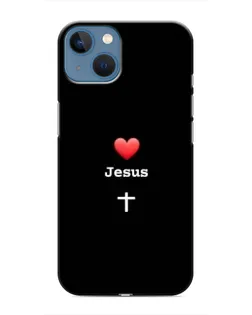 Чохол для iPhone 13 з картинкою «Серце - Jesus»