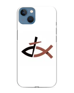 Чохол для iPhone 13 з картинкою «Риба та хрест»