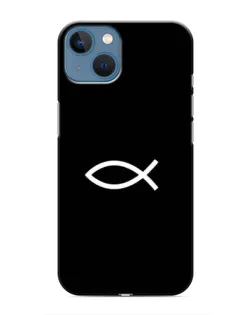 Чехол для iPhone 13 с картинкой «Символ рыбы Jesus»