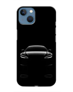 Чохол для iPhone 13 з картинкою «Силует Tesla Night»