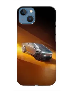 Чохол для iPhone 13 з картинкою «Cybertruck у пустелі»