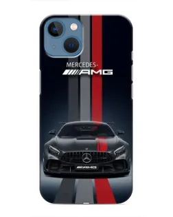 Чохол для iPhone 13 з картинкою «Mercedes — білий карбон»