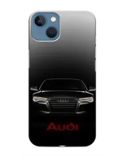 Чохол для iPhone 13 з картинкою «Audi — градієнтний контур»