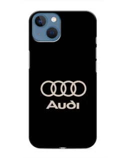 Чохол для iPhone 13 з картинкою «Audi — золотий логотип»