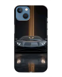 Чохол для iPhone 13 з картинкою «Lamborghini золоті лінії»
