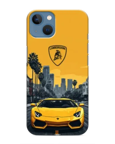 Чохол для iPhone 13 з картинкою «Жовтий Lamborghini місто» Чохол для iPhone 13 з картинкою «Жовтий Lamborghini місто»