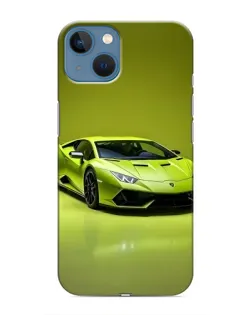 Чохол для iPhone 13 з картинкою «Салатовий Lamborghini Huracan»