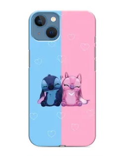 Чохол для iPhone 13 з картинкою «Stitch та Angel Love»