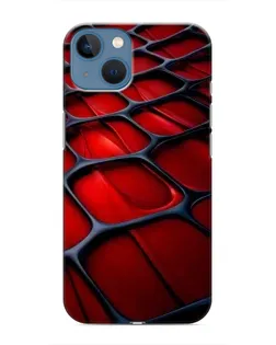 Чохол для iPhone 13 з картинкою «Червона глянцева сітка»