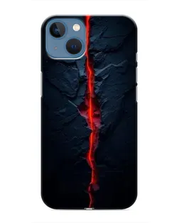 Чохол для iPhone 13 з картинкою «Червона лавова тріщина»