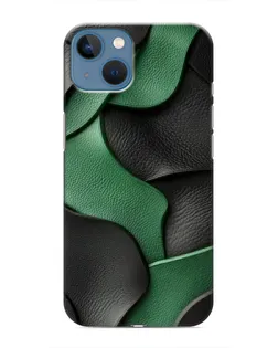 Чохол для iPhone 13 з картинкою «Зелені шкіряні хвилі»