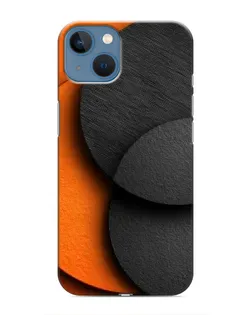 Чохол для iPhone 13 з картинкою «Геометрія помаранчевих кіл»